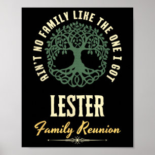 Family Reunion 2025 Matching Design - Lester Poster