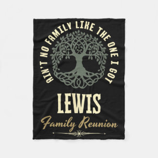 Family Reunion 2025 Matching Design - Lewis Fleece Blanket