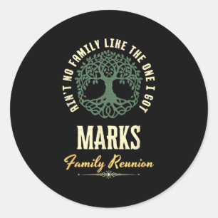 Family Reunion 2025 Matching Design - Marks Classic Round Sticker