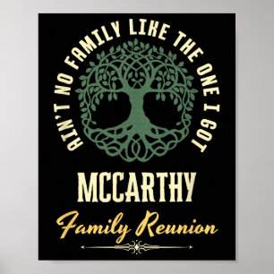 Family Reunion 2025 Matching Design - Mccarthy  Poster