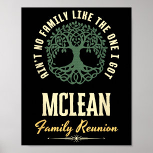 Family Reunion 2025 Matching Design - Mclean Poster