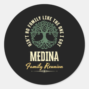 Family Reunion 2025 Matching Design - Medina Classic Round Sticker