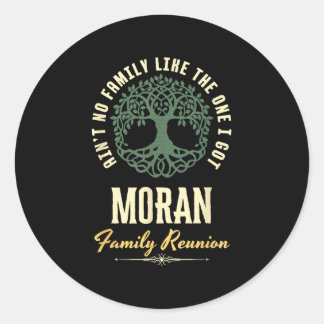 Family Reunion 2025 Matching Design - Moran Classic Round Sticker