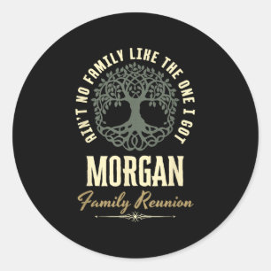 Family Reunion 2025 Matching Design - Morgan Classic Round Sticker