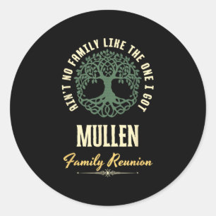 Family Reunion 2025 Matching Design - Mullen Classic Round Sticker