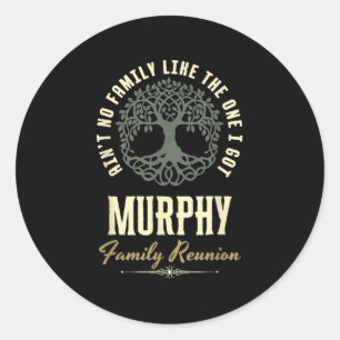 Family Reunion 2025 Matching Design - Murphy  Classic Round Sticker