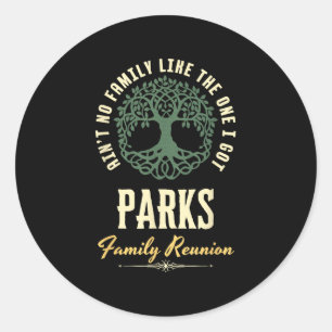 Family Reunion 2025 Matching Design - Parks  Classic Round Sticker