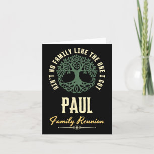 Family Reunion 2025 Matching Design - Paul Card