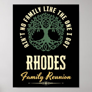 Family Reunion 2025 Matching Design - Rhodes Poster
