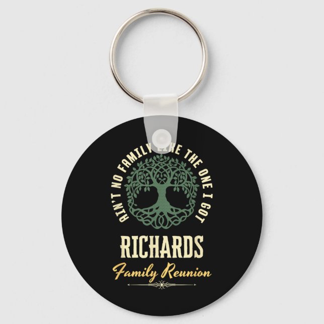 Family Reunion 2025 Matching Design - Richards  Key Ring (Front)