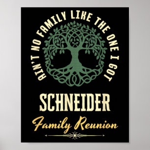Family Reunion 2025 Matching Design - Schneider  Poster