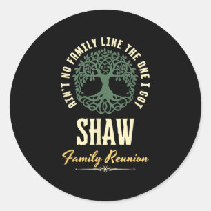 Family Reunion 2025 Matching Design - Shaw Classic Round Sticker