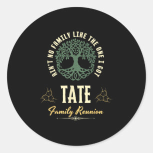 Family Reunion 2025 Matching Design - Tate  Classic Round Sticker