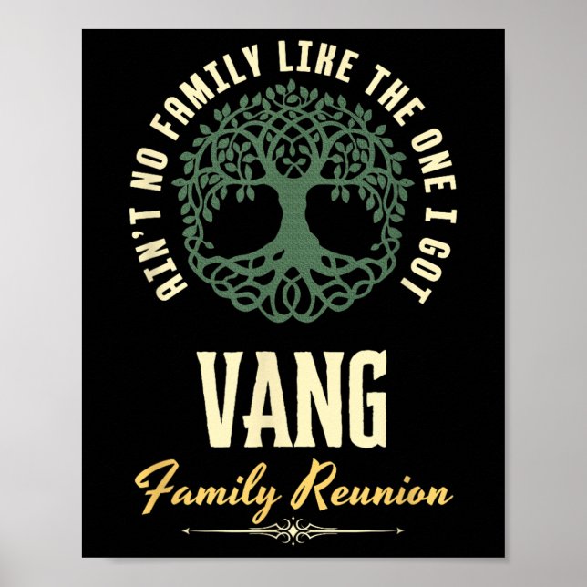 Family Reunion 2025 Matching Design - Vang  Poster (Front)