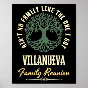 Family Reunion 2025 Matching Design - Villanueva Poster