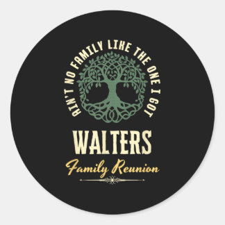 Family Reunion 2025 Matching Design - Walters Classic Round Sticker