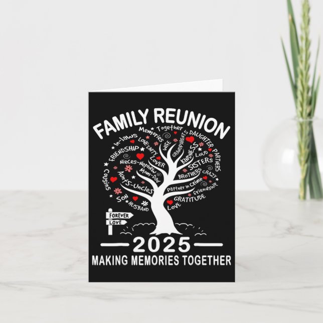 Family Reunion 2025 Shirt Family Matching Reunion  Card (Front)
