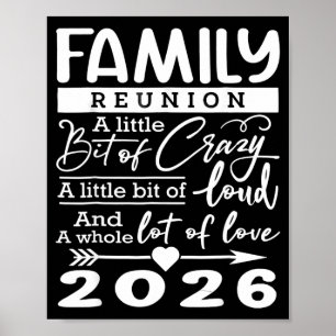 Family Reunion 2026 Funny Family Lovers Poster