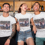 Family Reunion 5 Photo T-Shirt<br><div class="desc">Immerse in the warmth of family gatherings with our personalised family reunion t-shirts. Treasured family photos on both sides and 'FAMILY REUNION' emblazoned across the tee make it a cherished keepsake. Customised with the family name, date, and place, it is more than a tee – it's a memory treasure for...</div>