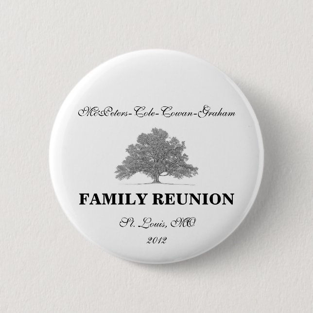 FAMILY REUNION 6 CM ROUND BADGE (Front)