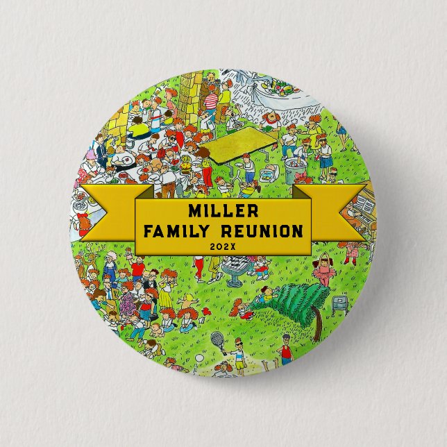 Family Reunion 6 Cm Round Badge (Front)