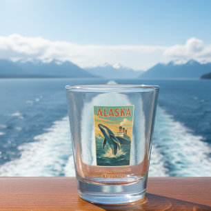 Family Reunion Alaska Whale Cruise Souvenir Shot Glass