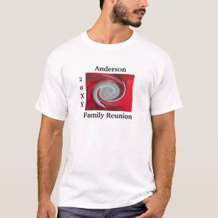 Family Reunion Artistic Abstract Swirl Keepsake T-Shirt