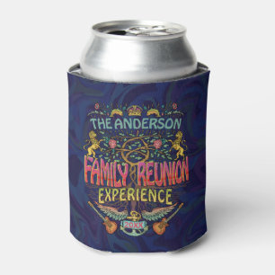 Family Reunion Band Retro 70s Concert Logo Custom Can Cooler