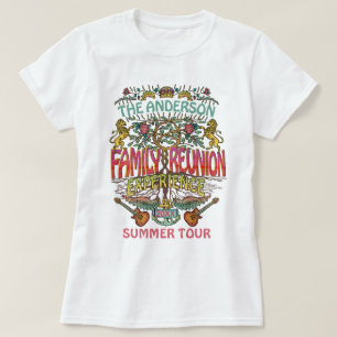 Family Reunion Band Retro 70s Concert Logo Name T-Shirt