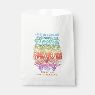Family Reunion Band Retro 70s Concert Thank You v2 Favour Bags