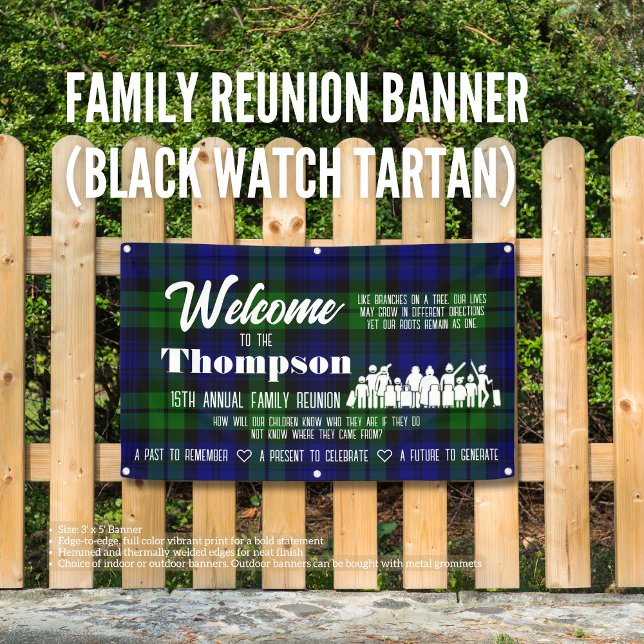 Family Reunion Banner (Black Watch Tartan)  (Birthday Depot
Family Reunion Banner (Black Watch Tartan))