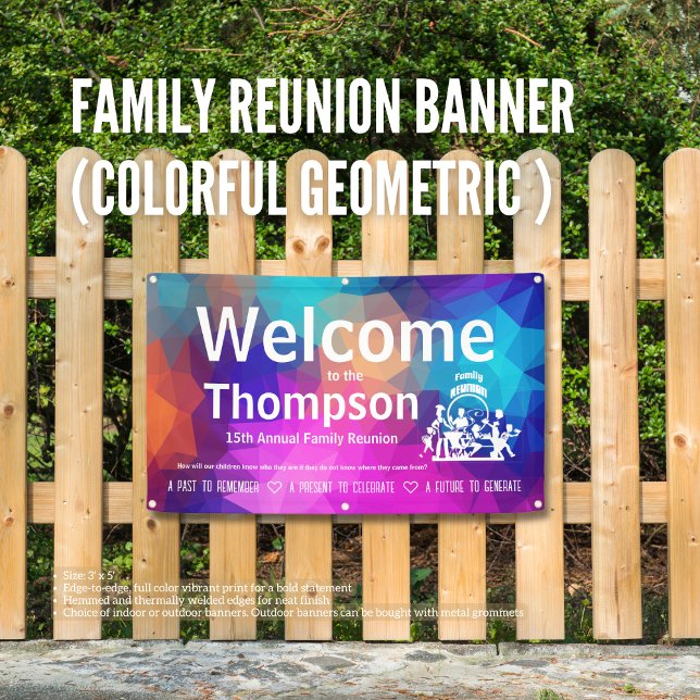 Family Reunion Banner (Colourful Geometric ) (Birthday Depot
Family Reunion Banner (Colorful Geometric ))