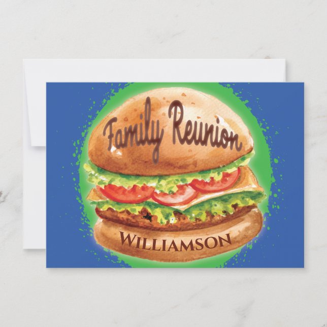Family Reunion Barbecue Picnic Invitation (Front)
