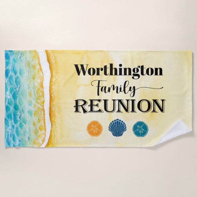 Family Reunion Beach Towel (Front)