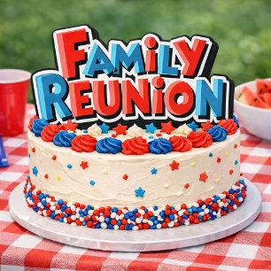 Family Reunion Cake Sticker