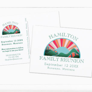 Family Reunion Camp Save The Date Postcard
