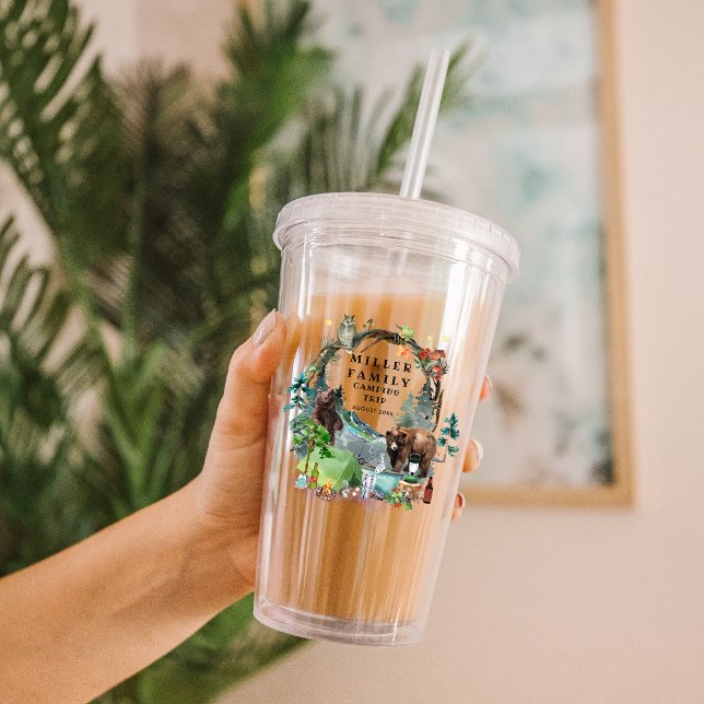 Family Reunion Camping Road Trip Personalised Acrylic Tumbler (Creator Uploaded)