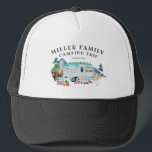 Family Reunion Camping Road Trip Personalised Trucker Hat<br><div class="desc">Featuring a vintage camp scene to add to the rustic charm. Change the Family Name and Date to make it your own custom design. This design will never go out of style. Perfect for family photos, reunion parties, road trips and more. Add your custom wording to this design by using...</div>