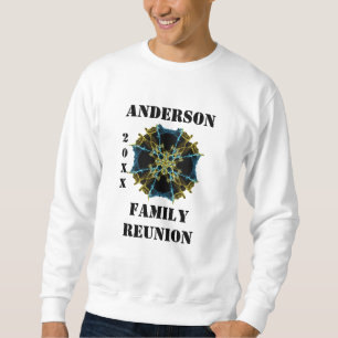 Family Reunion Celestial Gold Blue Abstract Space Sweatshirt