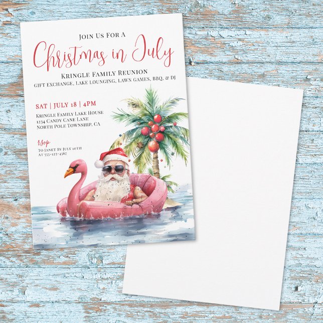 Family Reunion Christmas In July Invitation (Family Reunion Christmas In July Invitation )