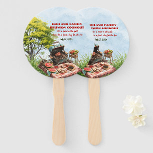 Family Reunion Cookout In the Park Set of Fans