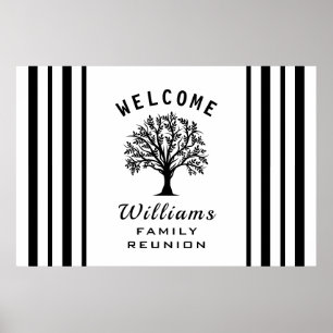 Family Reunion Cool Tree Summer Vacation Road Trip Poster