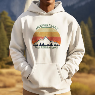 Family Reunion Custom Fall Retreat Sunset Hoodie