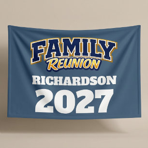 Family Reunion Custom Name Year Banner