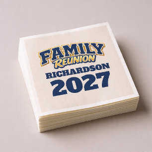 Family Reunion Custom Name Year Napkin