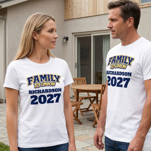 Family Reunion Custom Name Year T-Shirt