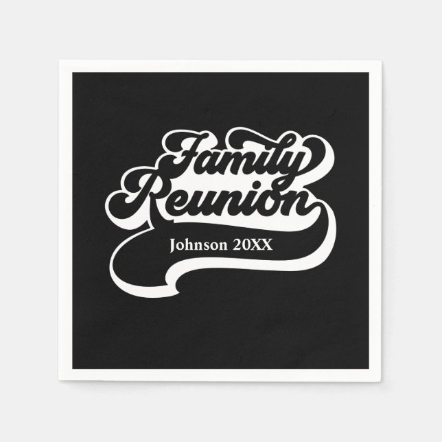 Family Reunion Custom Napkin (Front)