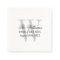 Family reunion custom paper napkins with monogram