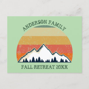 Family Reunion Custom Sunset Party Invitation Postcard