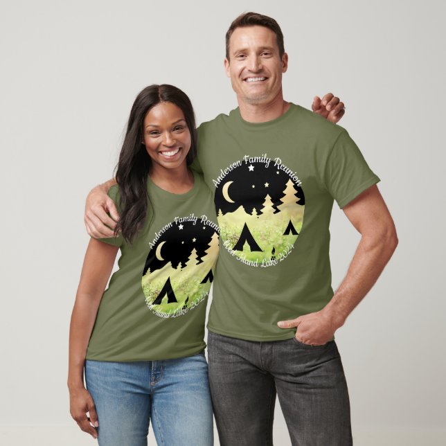 Family reunion customisable camping T-Shirt (Unisex)